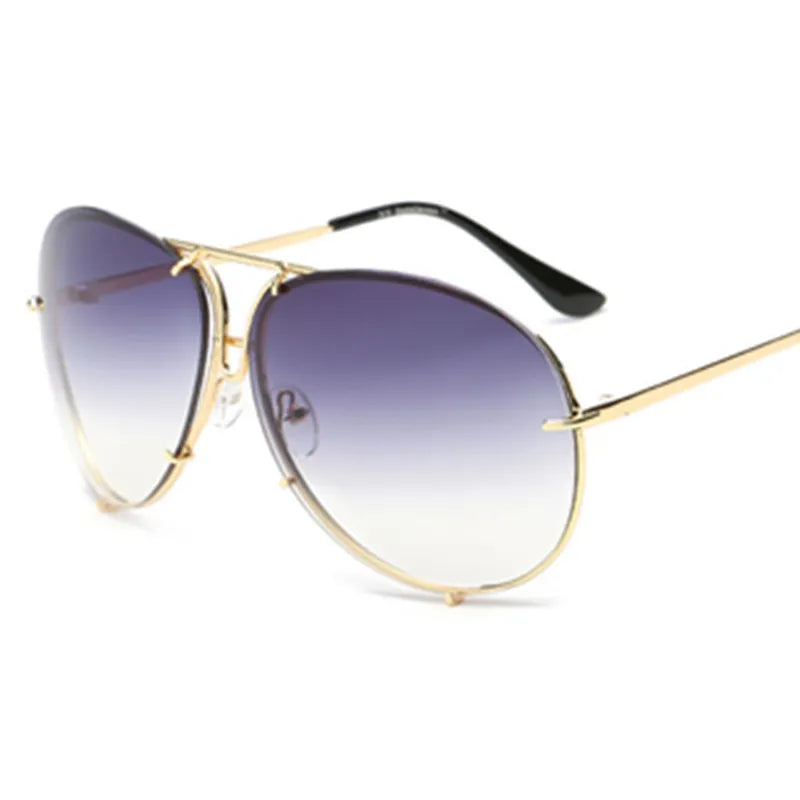 Big Frame Color Film Sunglasses