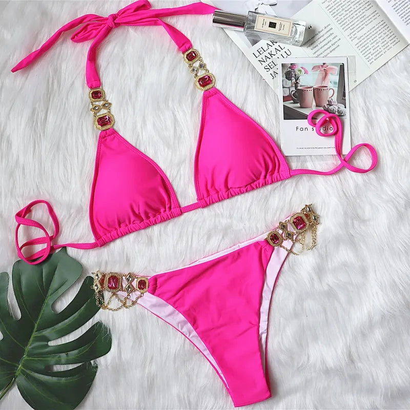 Ayla | Women’s Rhinestone Bikini Swimwear