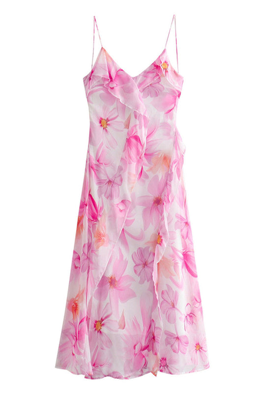 Adriana® | Backless ruffle dress