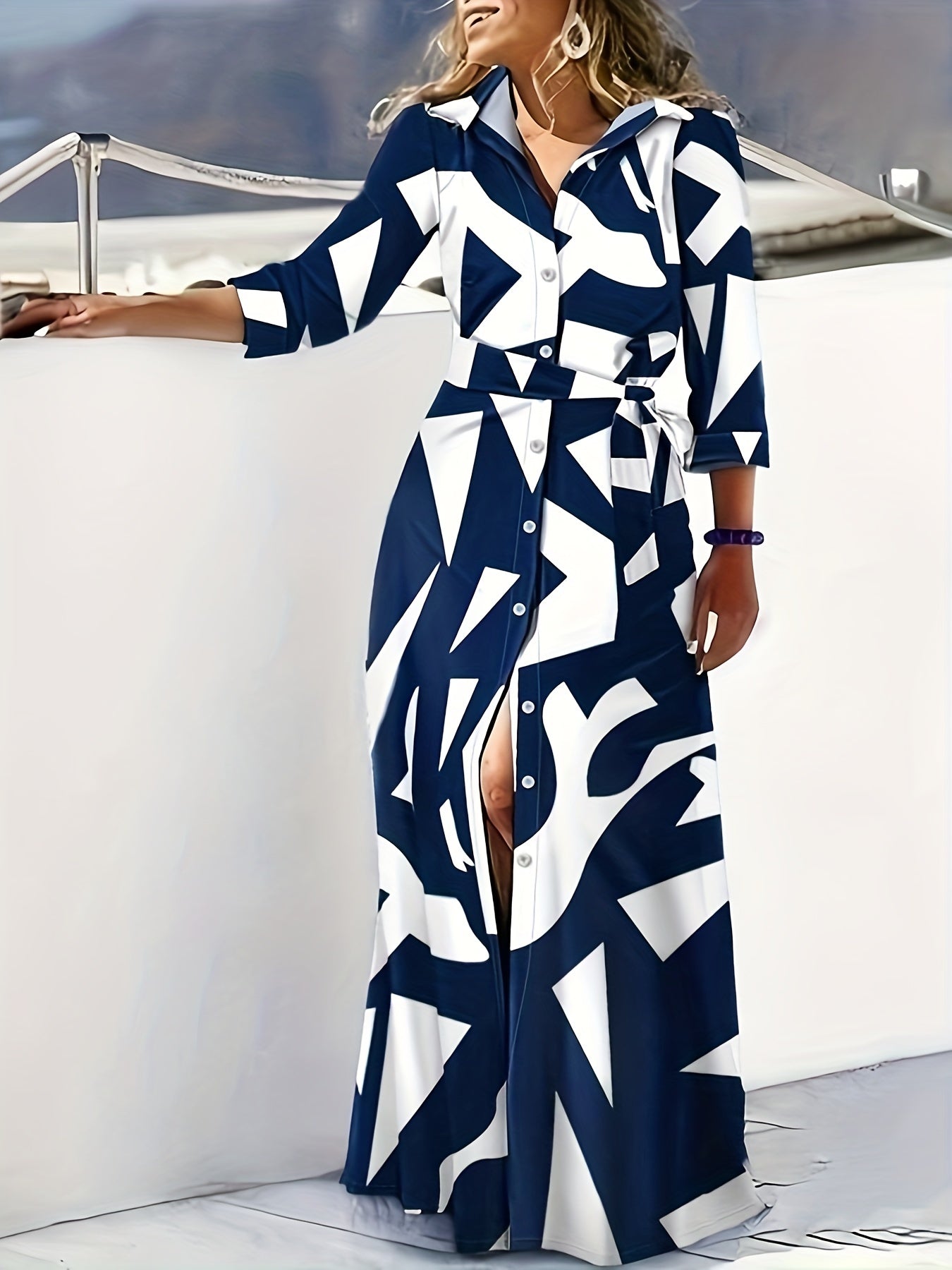 Verónica® | Striped Maxi Dress