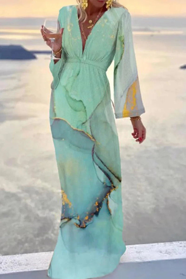 Nerea® | Check out the Marble Print Party/Vacation Dress from Her Stories