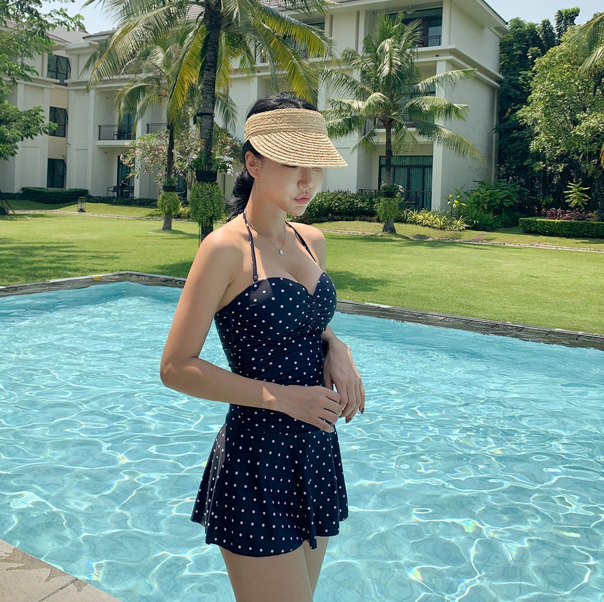 Paula® | Swimwear dress with dots
