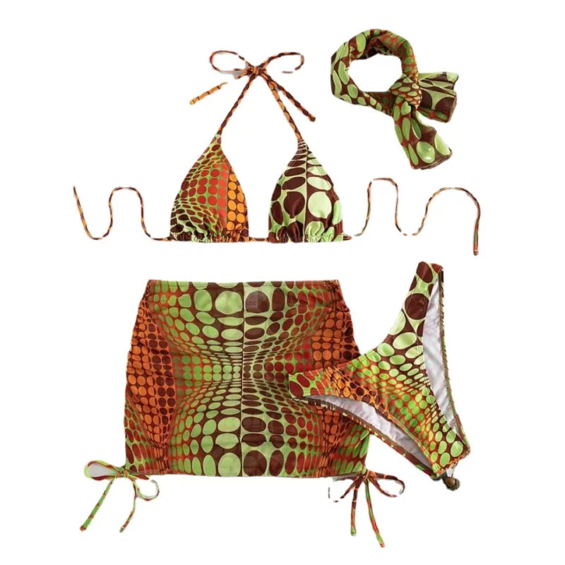 Eden | Women’s Trendy Printed Split Bikini Set