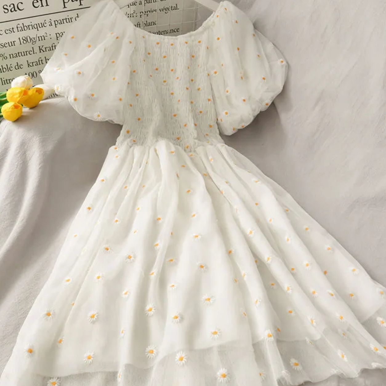 Ayla V Neck Floral Print Boho Beach Dress
