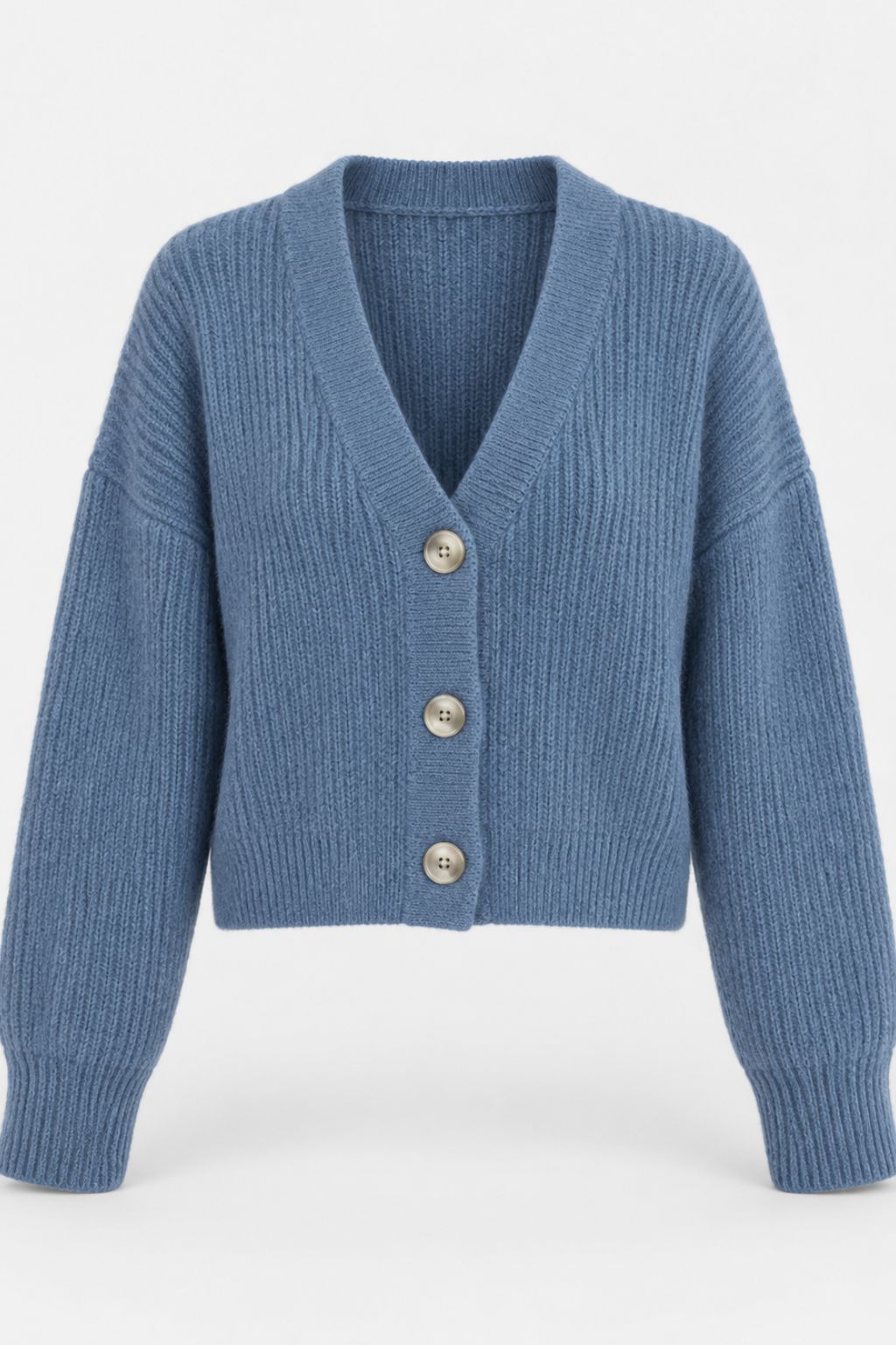 Solène® | Elegant V-Neck Knitted Cardigan