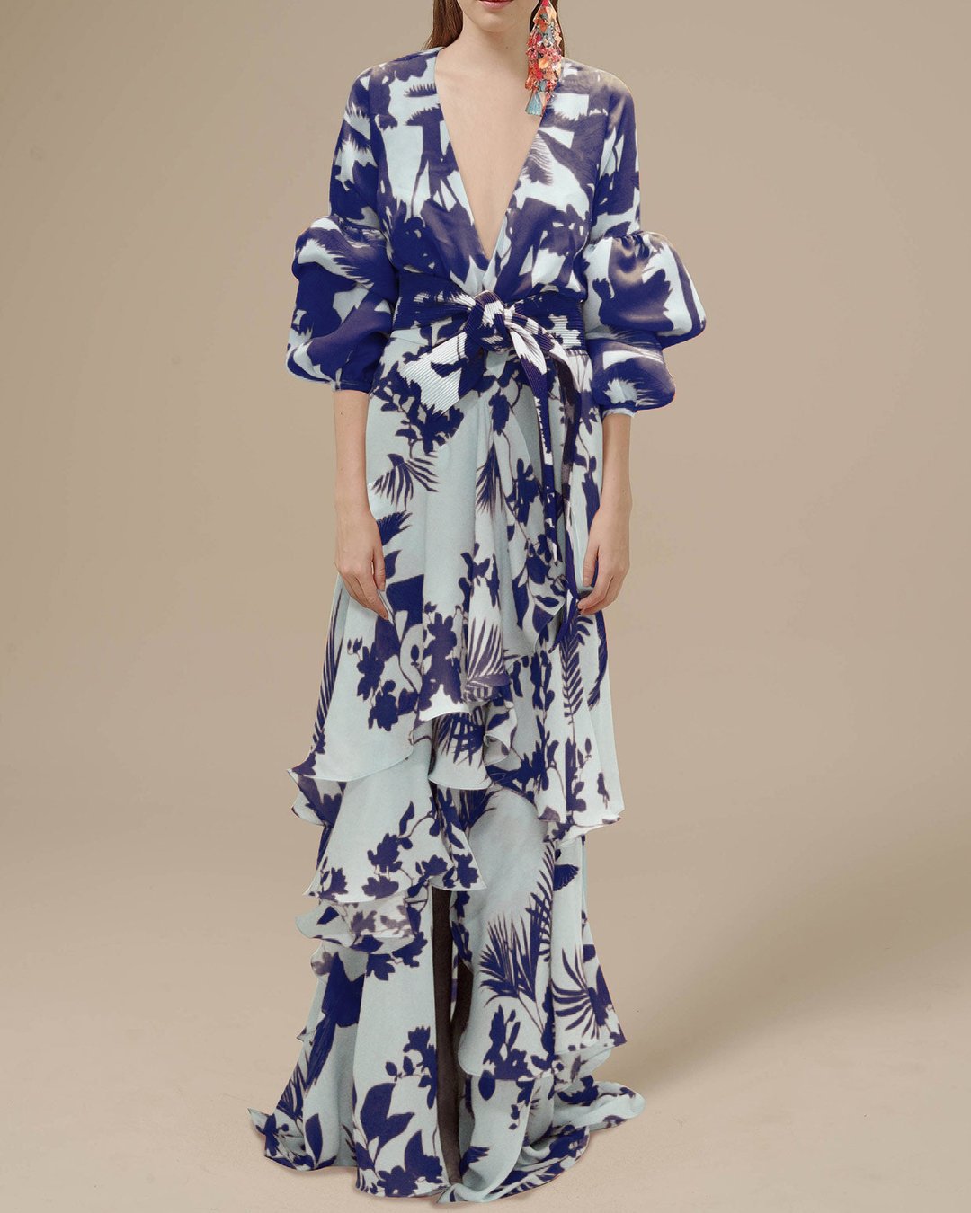 Erica® | Printed Chiffon Party Dress