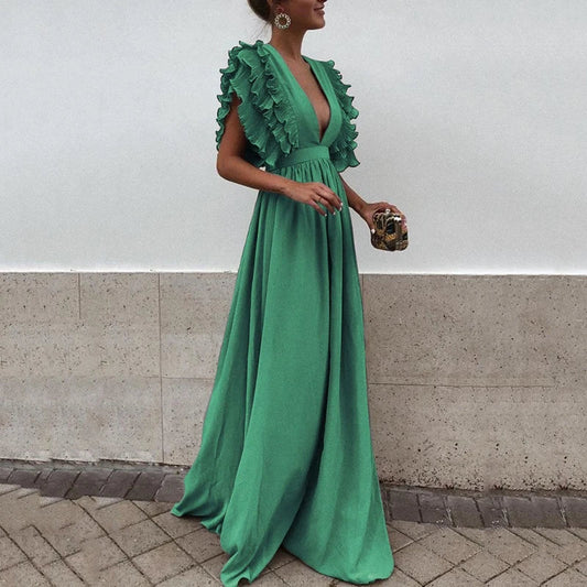 Fiorenza® | Elegant Dress With Ruffle Sleeves