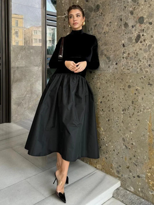 Isabella® | Long sleeve midi dress