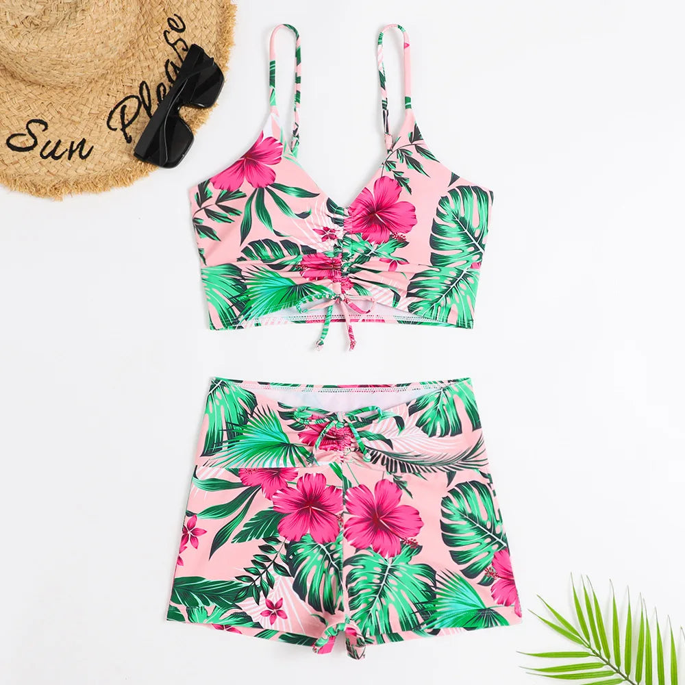 Diana® | 3-Piece Ombre Lace Bikini Swimsuit With Beach Skirt