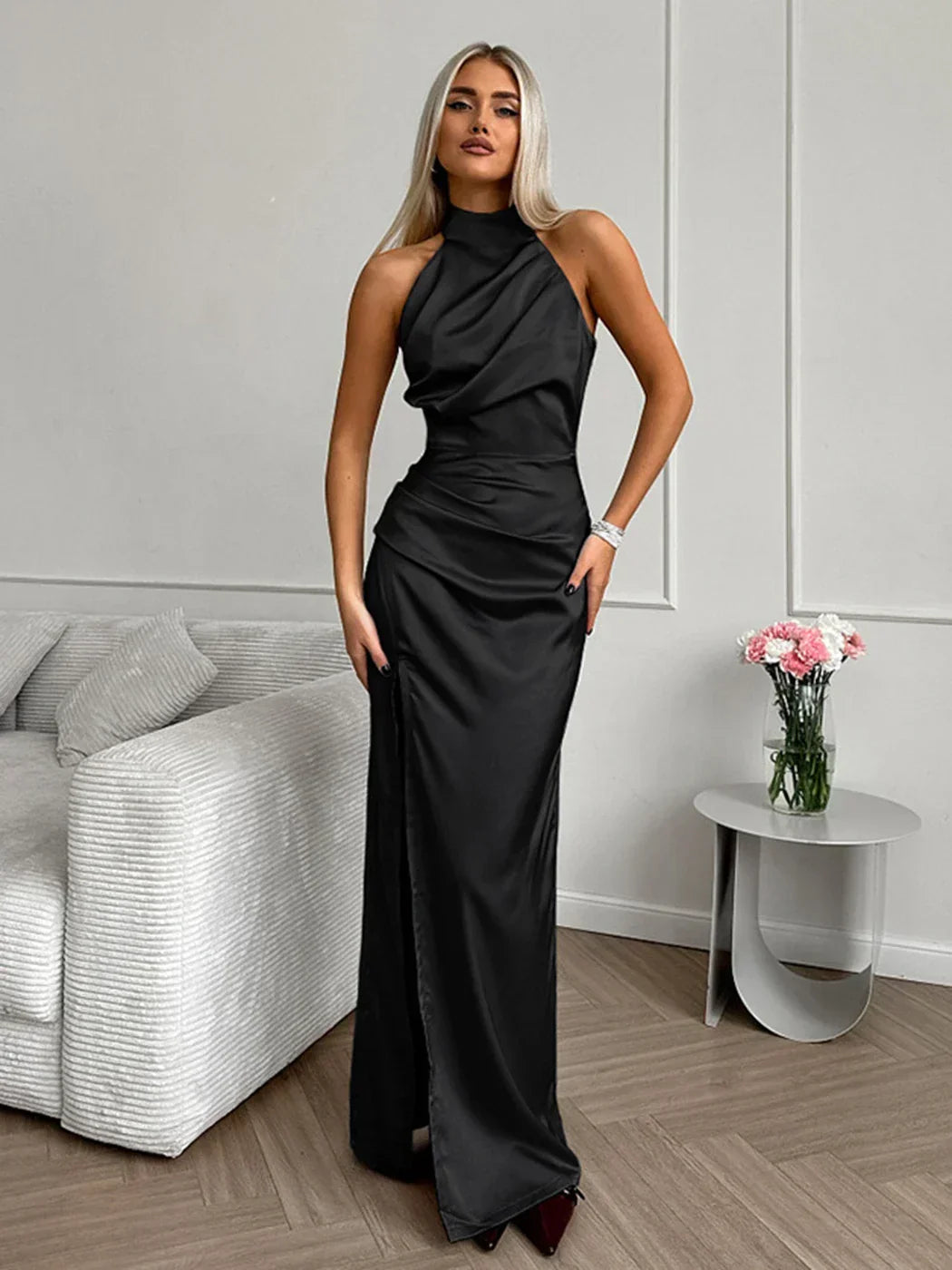 Yolanda® | Women's satin dress