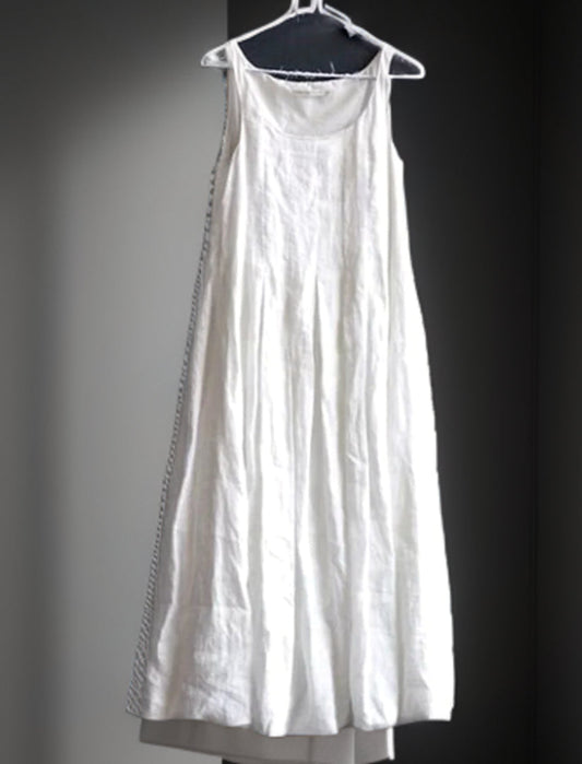 Elisa® | Vintage pleated A-line maxi dress