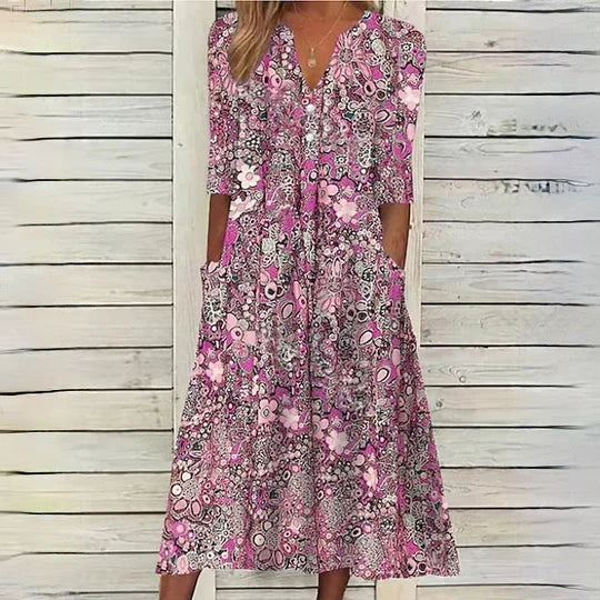 Natividad® | Hannah floral midi dress