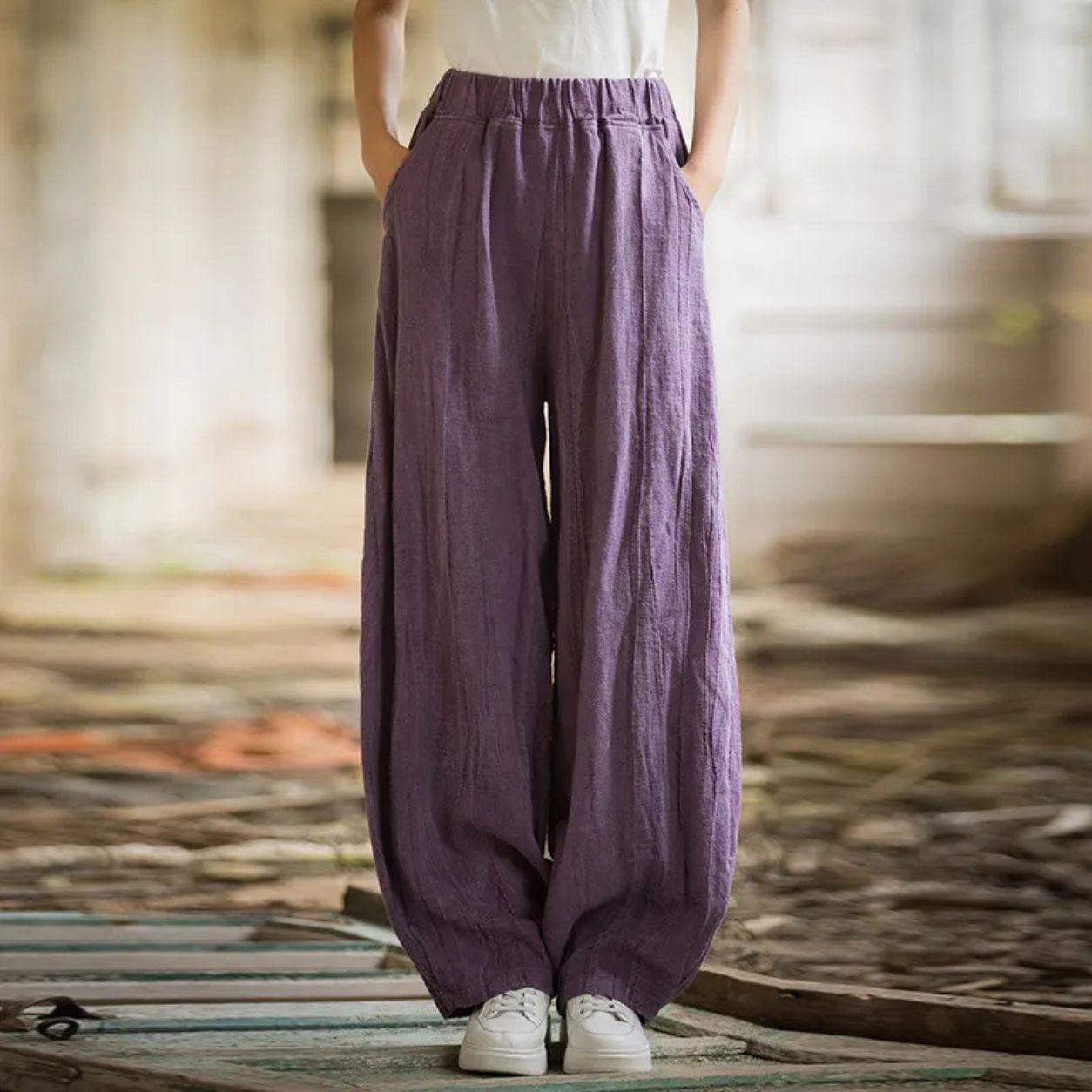 Elodie Tie-Dye Lantern Trousers