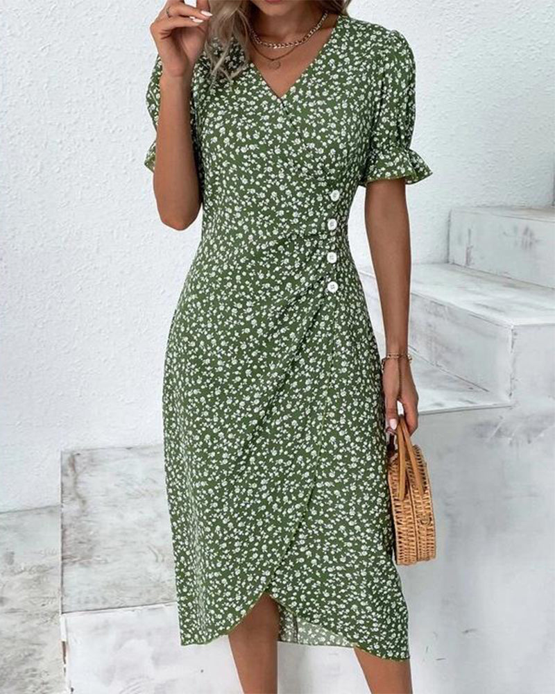 Yara® | Fine Dress With Buttons