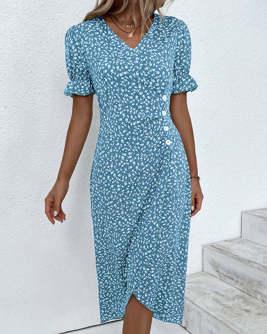 Yara® | Fine Dress With Buttons