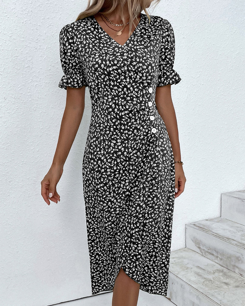 Yara® | Fine Dress With Buttons