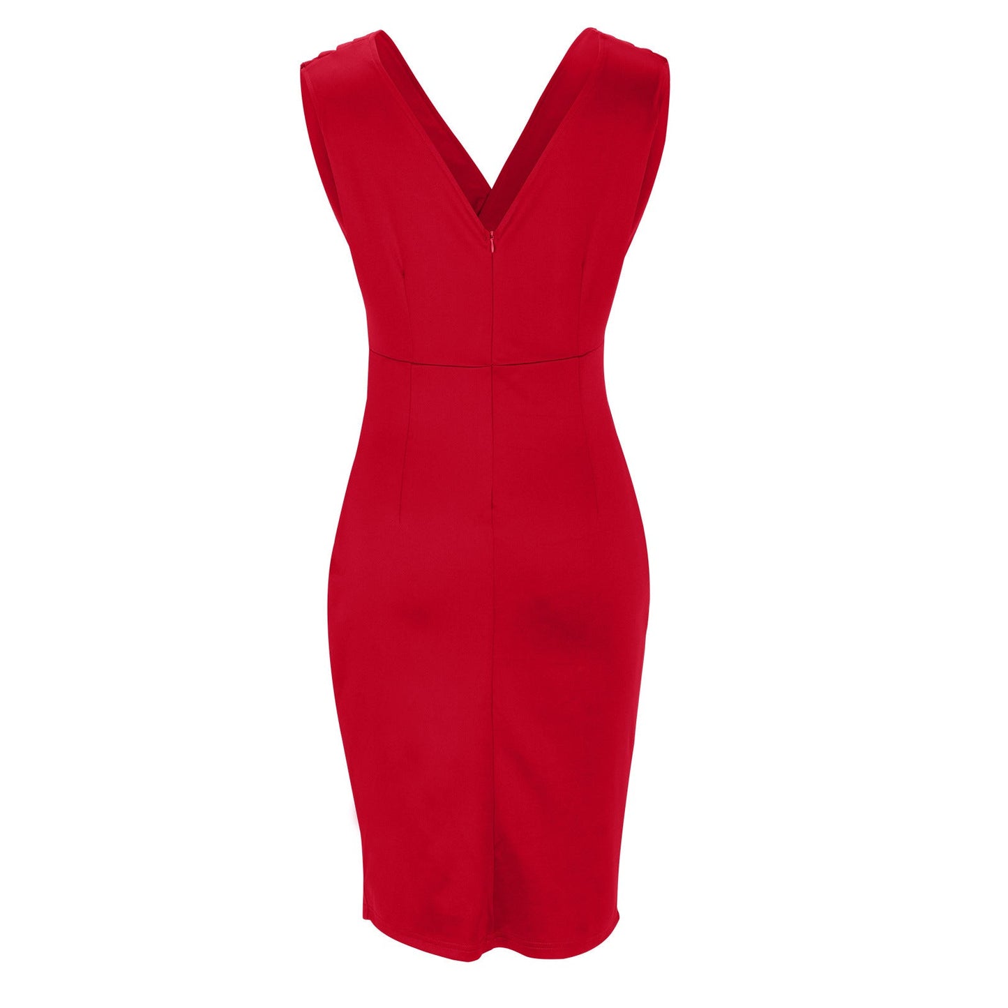 Phoebe® | Fitted Dress With V-Neck And Slits Isa