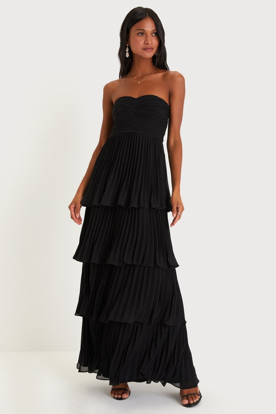 Valeria® | Elegant Strapless Maxi Dress
