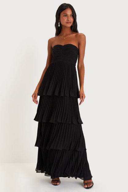 Valeria® | Elegant Strapless Maxi Dress