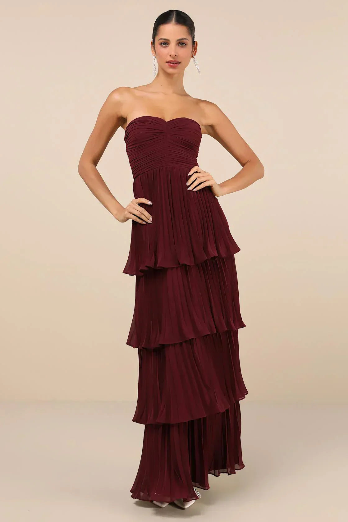 Valeria® | Elegant Strapless Maxi Dress