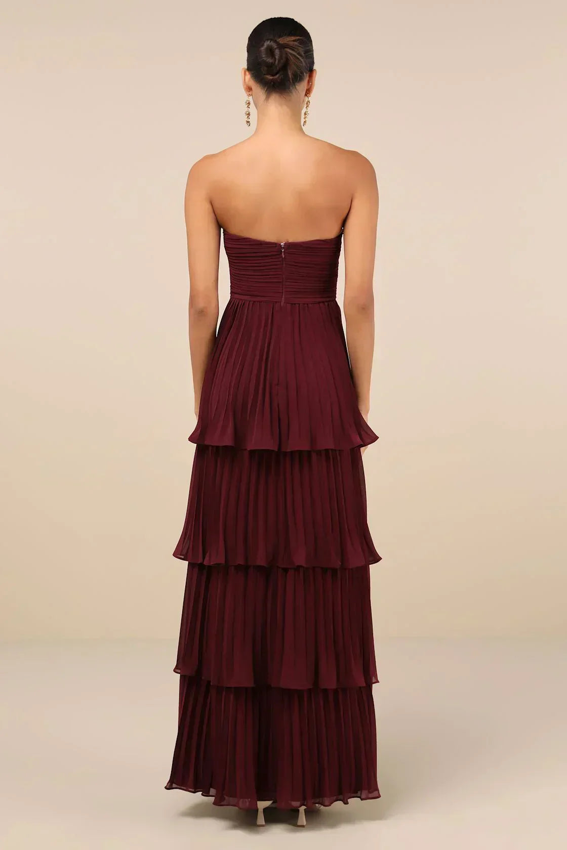 Valeria® | Elegant Strapless Maxi Dress