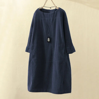 Terese Vintage Soft Corduroy Dress
