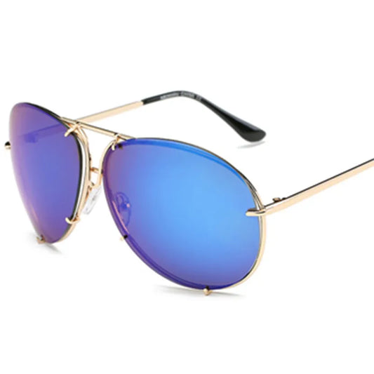 Big Frame Color Film Sunglasses