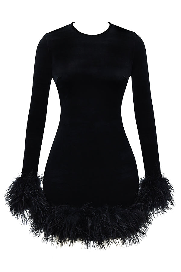 Lidia® | Women's velvet mini dress