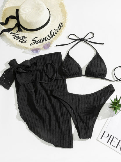 Adriana® | Malibu triangle bikini set with skirt