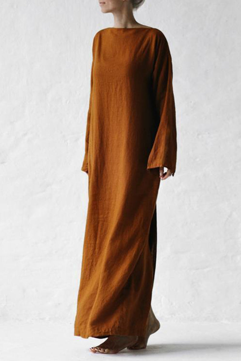 Anastasia | Casual dresses with fixed frenulum O-neck and one-tier skirt