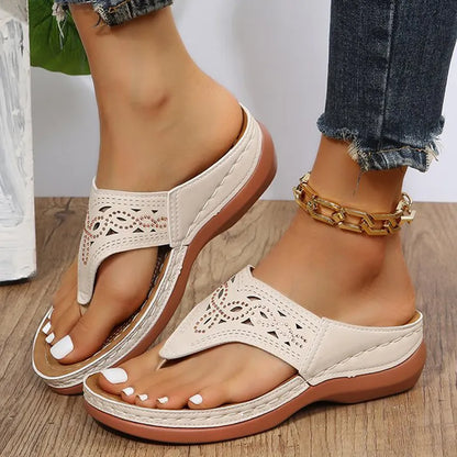 Sienna | Women’s Clip-Toe Wedge Sandals
