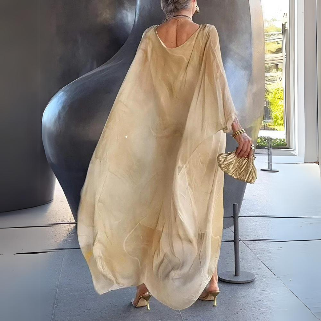 Agustina® | Elegant silk chiffon dress