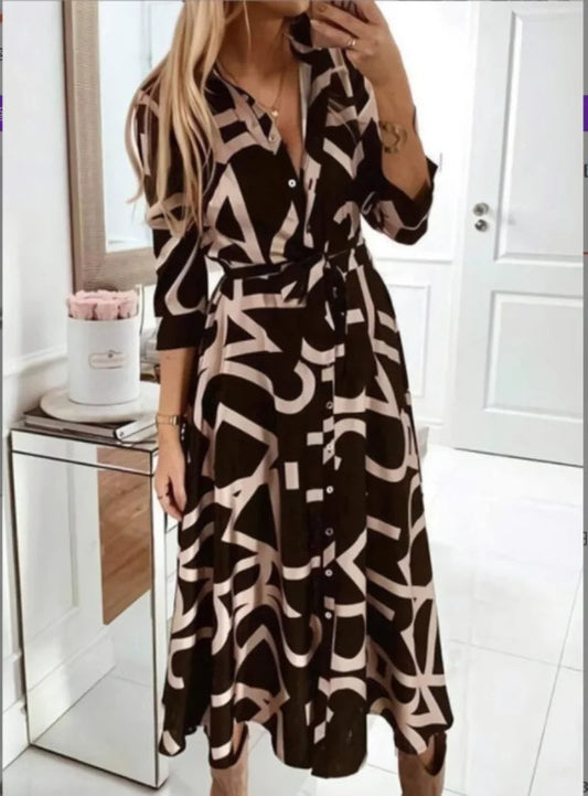 Jazmin | beautiful autumn dress with buttons
