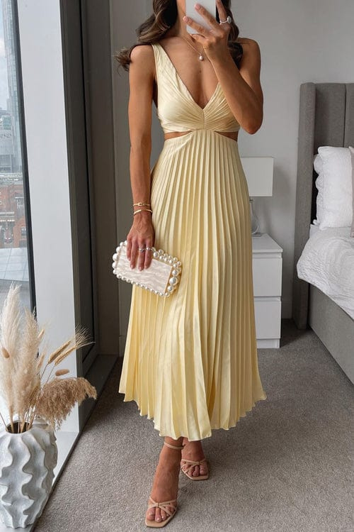 Sydney® | Pleated Dress With Neckline