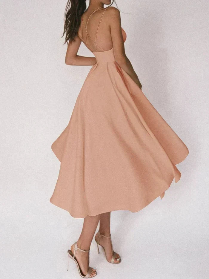 Yessica® | Elegant Dress With V-Neck And Straps