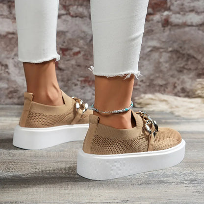 Diana | Chain Flats Breathable Mesh Shoes