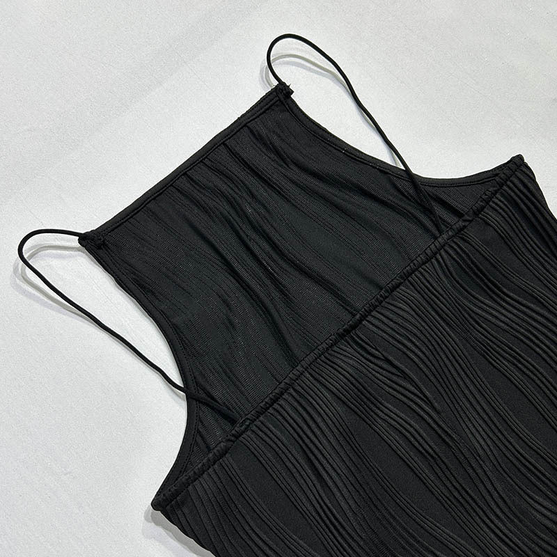 Sol® | Shirt dress with water wave texture