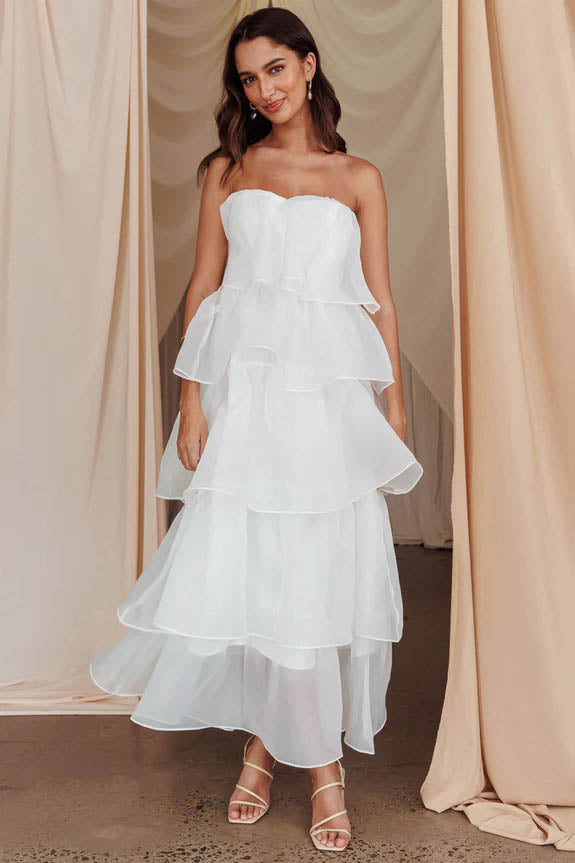 Estefanía® | Sunlit Ruffle Cascade Dress