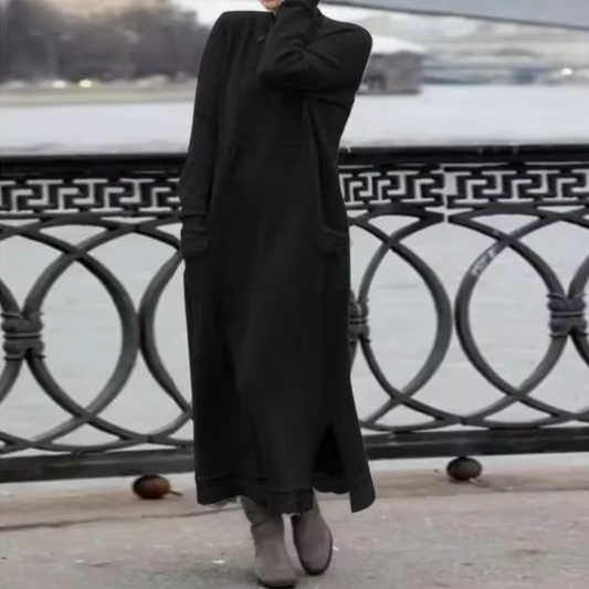 Maria Elena | Loose velvet sweatshirt dress