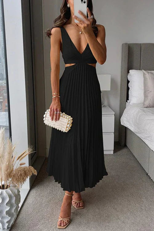 Caitlin® | Pleated Dress With A Neckline