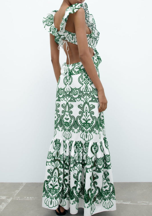 Krystel® | Long dress with slit