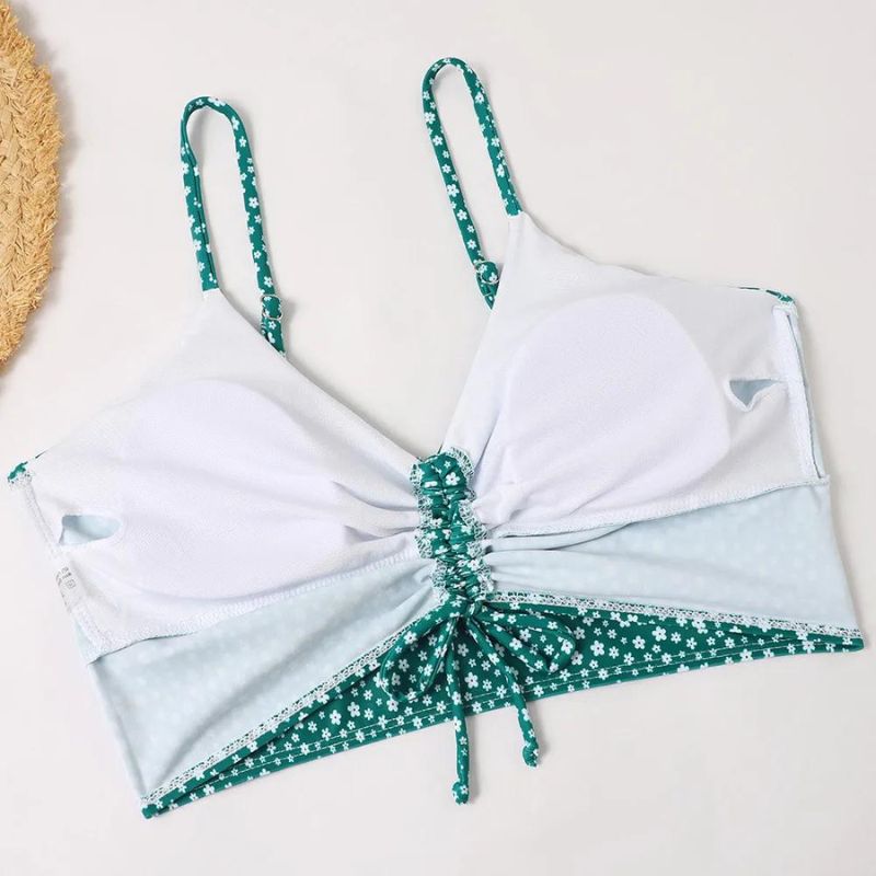 Beileag® | 3-Piece Ombre Lace Bikini Swimsuit With Beach Skirt
