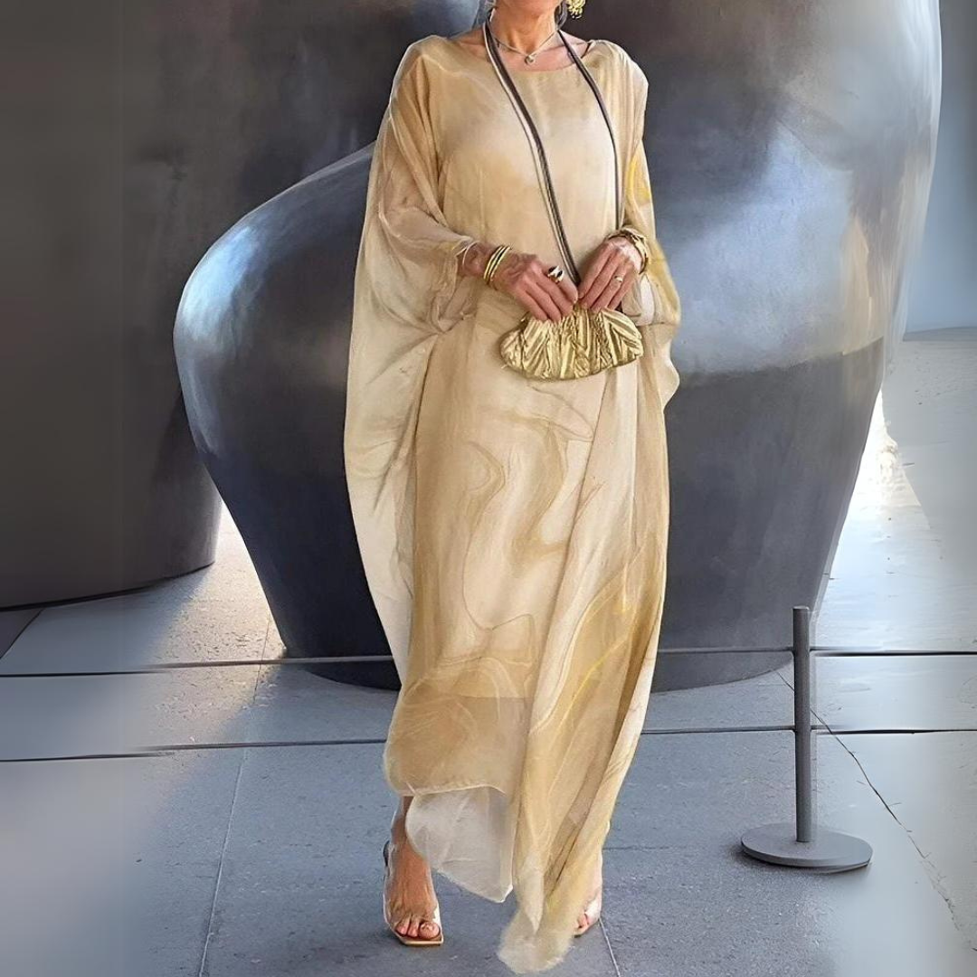 Agustina® | Elegant silk chiffon dress