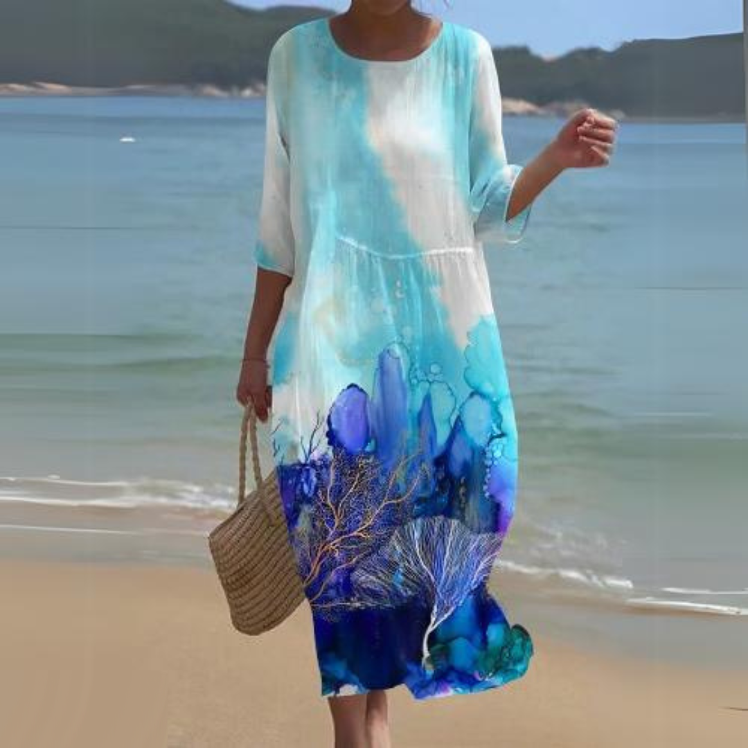 Jasmine | Elegant Floral Midi Dress