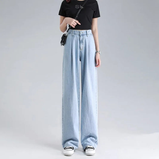 Women’s Tencel Summer Wide-Leg Jeans