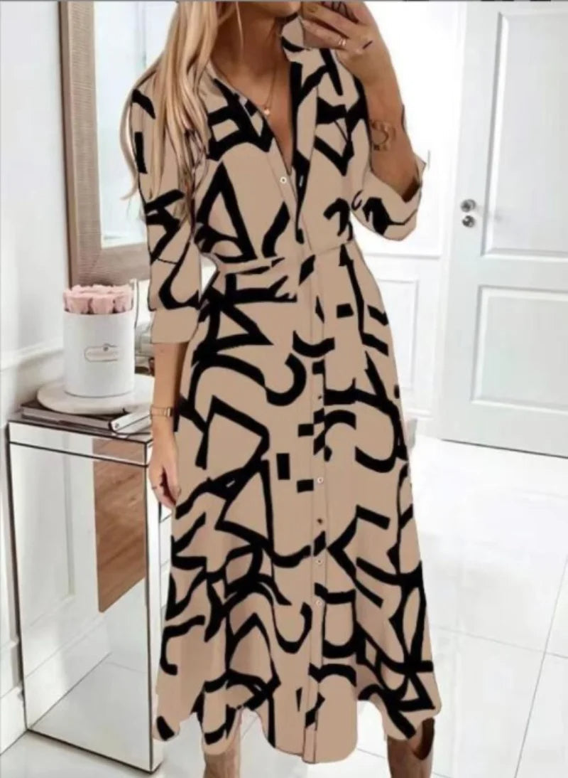 Jazmin | beautiful autumn dress with buttons