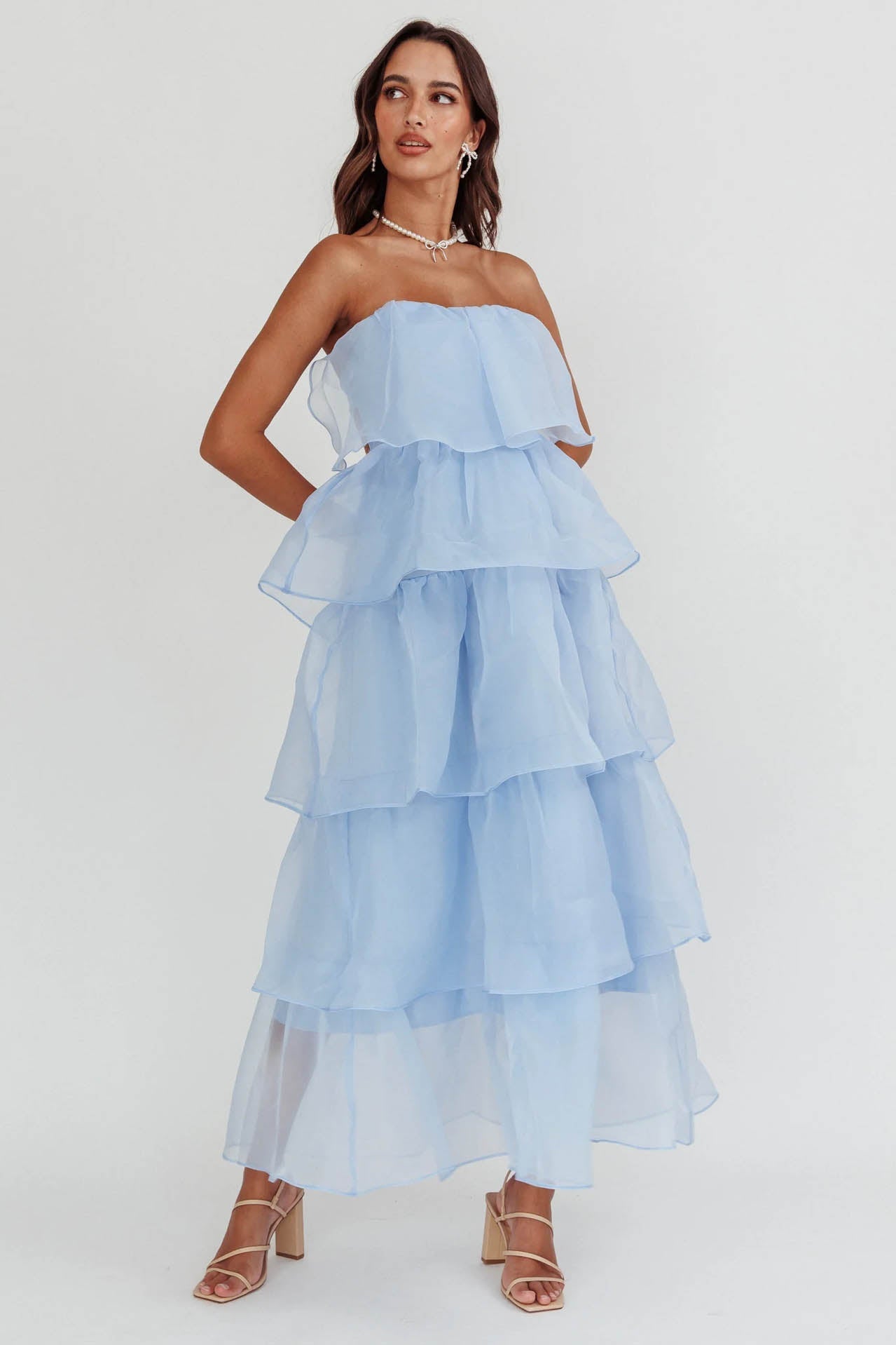 Estefanía® | Sunlit Ruffle Cascade Dress