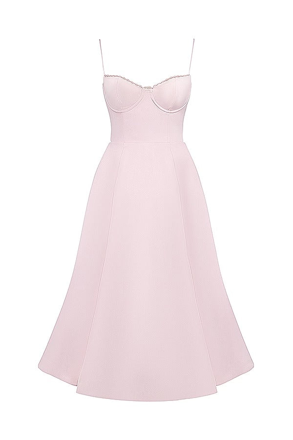 Lorraine® | Strapless V-neck sleeveless tutu maxi dress