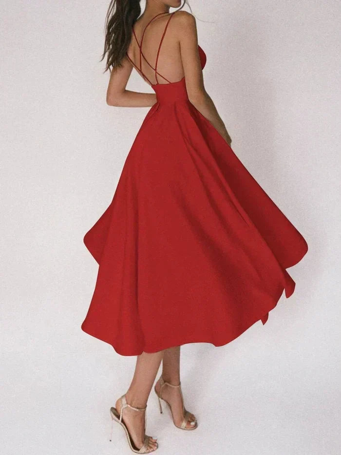 Yessica® | Elegant Dress With V-Neck And Straps
