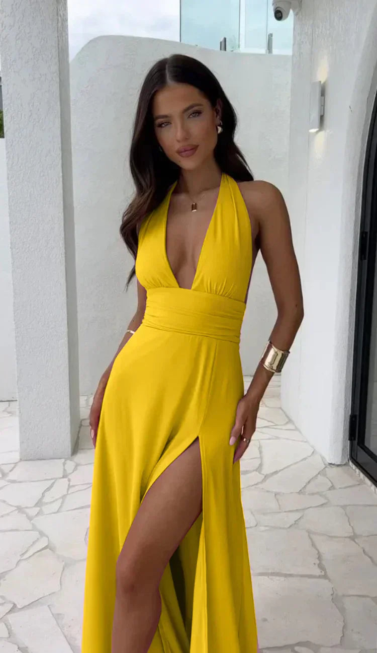Sarah® | Elegant Dress With V-Neckline